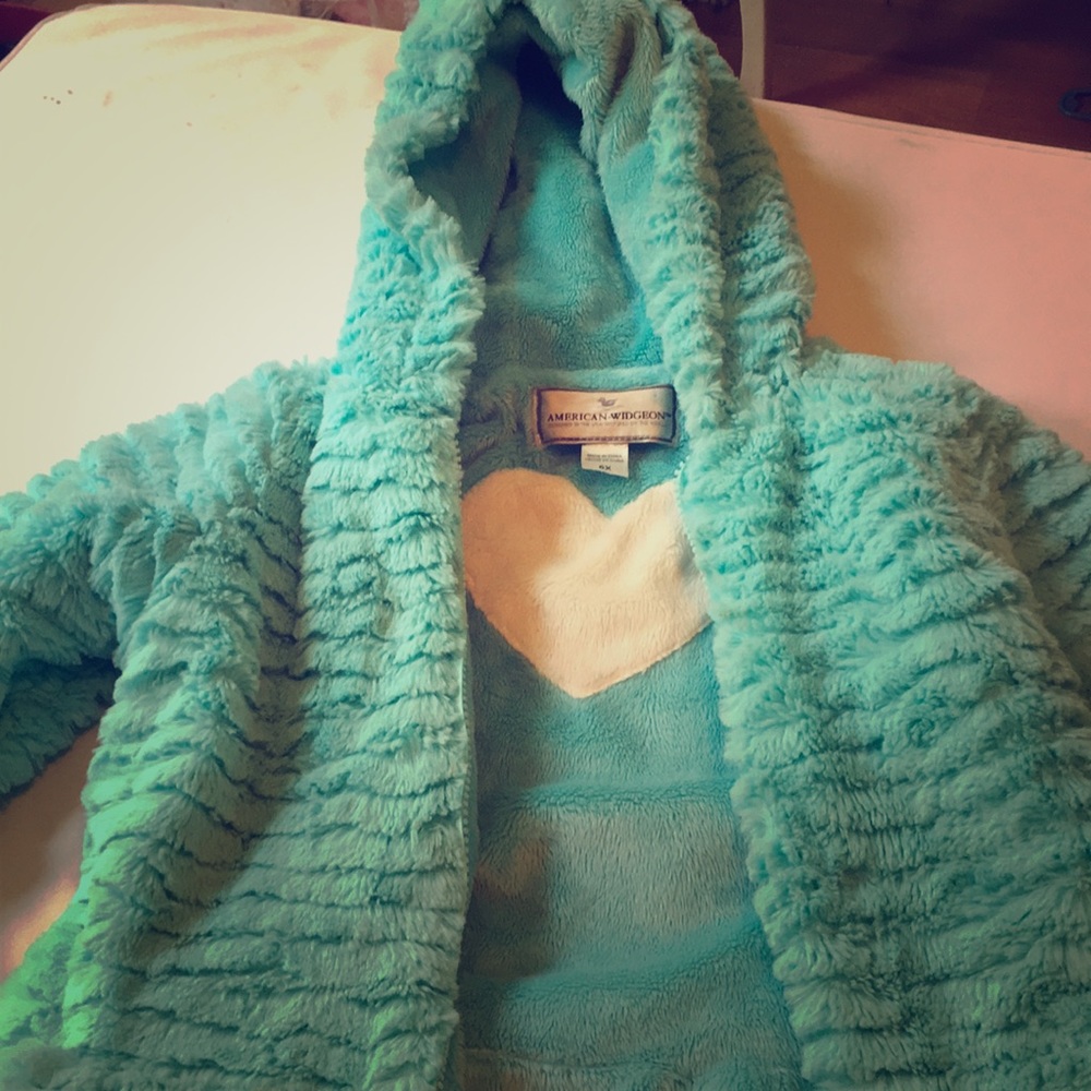Fluffy blue jackets